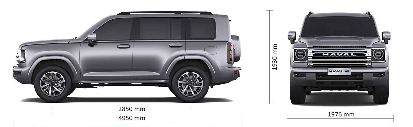 Haval H9 dimenzii
